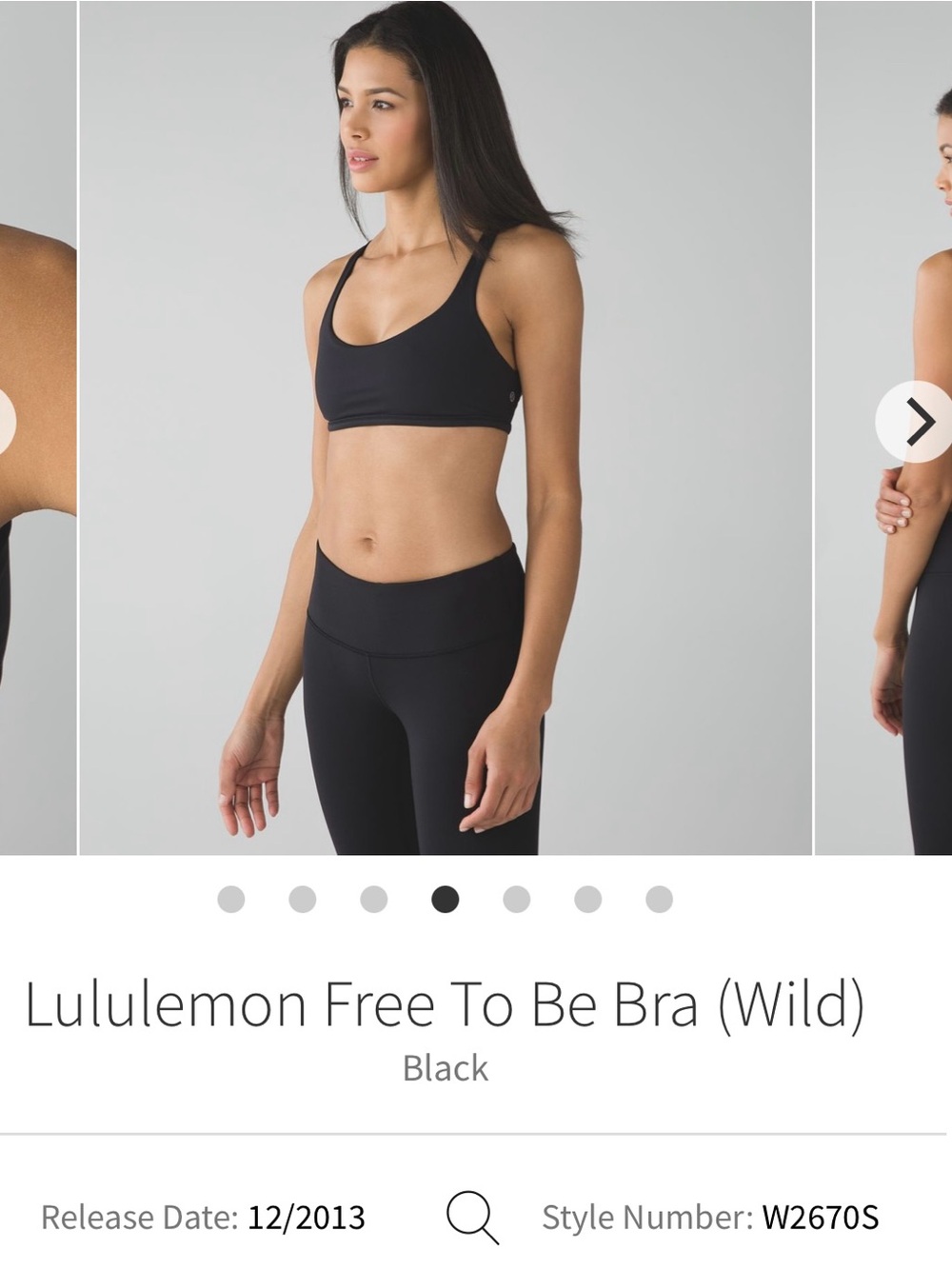 lululemon athletica Free To Be Bra — Black